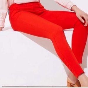 Loft red work pants